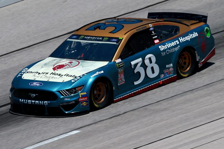 DARLINGTON, SOUTH CAROLINA - AUGUST 30: David Ragan, driver of the #38 Shriners Hospital for Children Ford, practices for the Monster Energy NASCAR Cup Series Bojangles' Southern 500 at Darlington Raceway on August 30, 2019 in Darlington, South Carolina. (Photo by Sean Gardner/Getty Images) | Getty Images