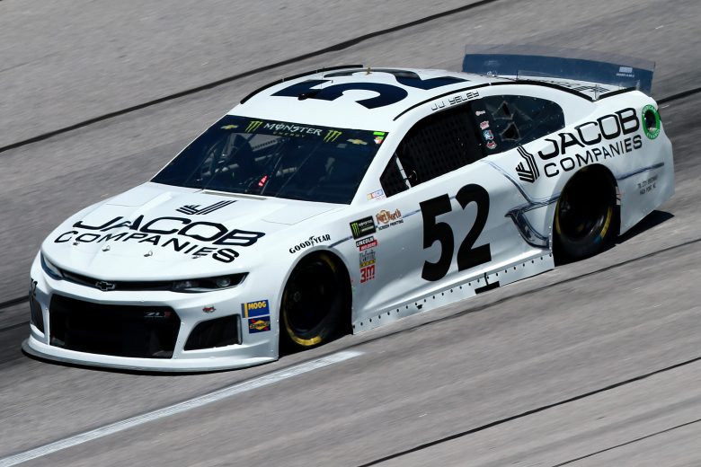 DARLINGTON, SOUTH CAROLINA - AUGUST 30: JJ Yeley, driver of the #52 JACOB Companies Chevrolet, practices for the Monster Energy NASCAR Cup Series Bojangles' Southern 500 at Darlington Raceway on August 30, 2019 in Darlington, South Carolina. (Photo by Sean Gardner/Getty Images) | Getty Images