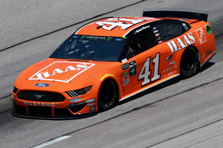 DARLINGTON, SOUTH CAROLINA - AUGUST 30: Daniel Suarez, driver of the #41 Haas Automation Ford, practices for the Monster Energy NASCAR Cup Series Bojangles' Southern 500 at Darlington Raceway on August 30, 2019 in Darlington, South Carolina. (Photo by Sean Gardner/Getty Images) | Getty Images