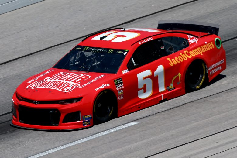 DARLINGTON, SOUTH CAROLINA - AUGUST 30: BJ McLeod, driver of the #51 JACOB Companies Chevrolet, practices for the Monster Energy NASCAR Cup Series Bojangles' Southern 500 at Darlington Raceway on August 30, 2019 in Darlington, South Carolina. (Photo by Sean Gardner/Getty Images) | Getty Images