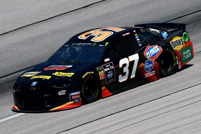 DARLINGTON, SOUTH CAROLINA - AUGUST 30: Chris Buesher, driver of the #37 Kroger Fast Lane to Flavor Chevrolet, practices for the Monster Energy NASCAR Cup Series Bojangles' Southern 500 at Darlington Raceway on August 30, 2019 in Darlington, South Carolina. (Photo by Sean Gardner/Getty Images) | Getty Images