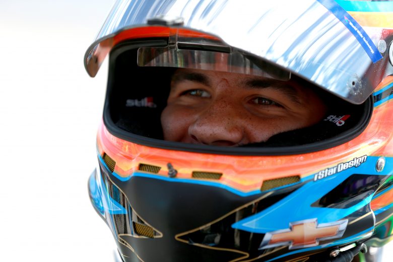 DARLINGTON, SOUTH CAROLINA - AUGUST 31: Bubba Wallace, driver of the #43 Victory Junction 15th Anniversary Chevrolet, stands on pit road during qualifying for the Monster Energy NASCAR Cup Series Bojangles' Southern 500 at Darlington Raceway on August 31, 2019 in Darlington, South Carolina. (Photo by Sean Gardner/Getty Images) | Getty Images