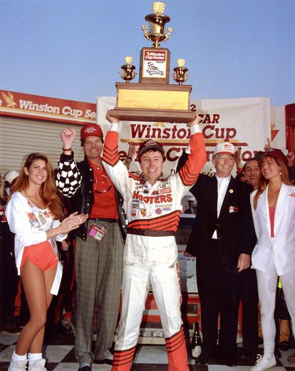 ATLANTA, GA - NOVEMBER 15:  Alan Kulwicki was a hard-working independent driver who procured a national sponsor for the 1992 season for his popular NASCAR Winston Cup Championship which he received following the Atlanta race on November 15, 1992 in Atlanta, Georgia. His life came to a tragic end in a 1993 plane crash.  (Photo by ISC Archives via Getty Images)