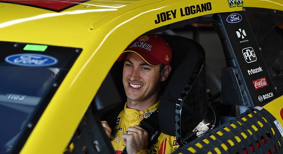 BROOKLYN, MICHIGAN - AUGUST 10: Joey Logano, driver of the #22 Shell Pennzoil Ford, sits in his car during practice for the Monster Energy NASCAR Cup Series Consumers Energy 400 at Michigan International Speedway on August 10, 2019 in Brooklyn, Michigan. (Photo by Stacy Revere/Getty Images) | Getty Images