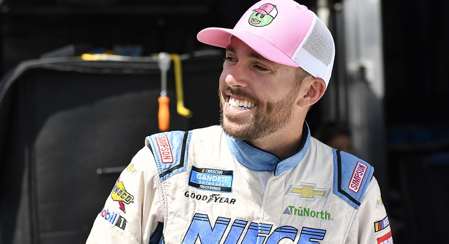 BROOKLYN, MICHIGAN - AUGUST 09: Ross Chastain, driver of the #45 Baja/Niece Equipment Chevrolet, stands in the garage area during practice for the NASCAR Gander Outdoor Truck Series Corrigan Oil 200 at Michigan International Speedway on August 09, 2019 in Brooklyn, Michigan. (Photo by Quinn Harris/Getty Images) | Getty Images