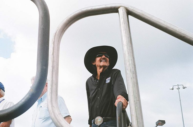 Richard Petty on stage at Darlington Raceway