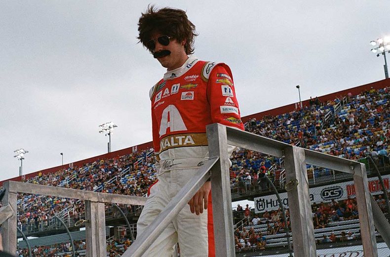 Alex Bowman in his Tim Richmond disguise at Darlington Raceway