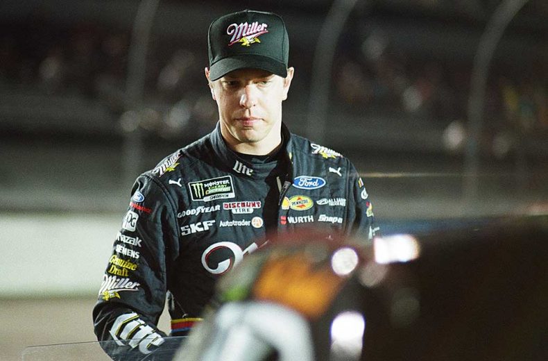 Brad Keselowski gets ready at Darlington Raceway