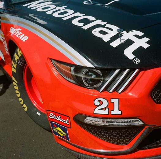 The Wood Brothers No. 21 throwback look at Darlington Raceway