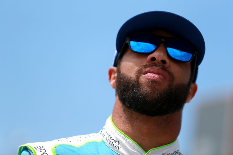 DARLINGTON, SOUTH CAROLINA - AUGUST 31: Bubba Wallace, driver of the #43 Victory Junction 15th Anniversary Chevrolet, stands on pit road during qualifying for the Monster Energy NASCAR Cup Series Bojangles' Southern 500 at Darlington Raceway on August 31, 2019 in Darlington, South Carolina. (Photo by Sean Gardner/Getty Images) | Getty Images