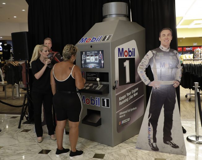 September 12, 2019:   Clint Bowyer and Kevin Harvick at the MGM in Las Vegas, NV. (HHP/Harold Hinson)