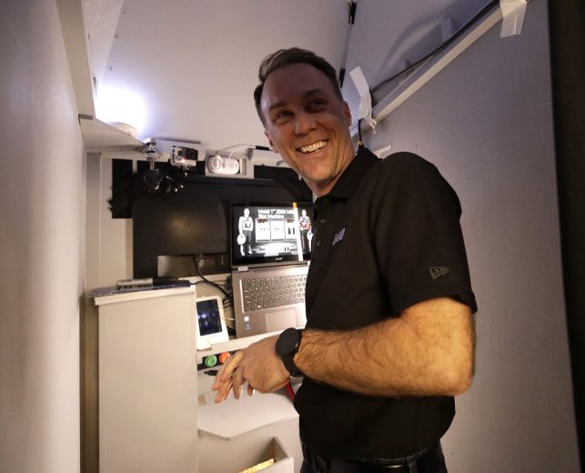September 12, 2019:   Clint Bowyer and Kevin Harvick at the MGM in Las Vegas, NV. (HHP/Harold Hinson)