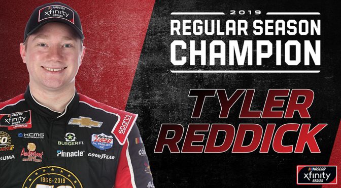 Featured image for Reddick clinches Xfinity Series regular-season title
