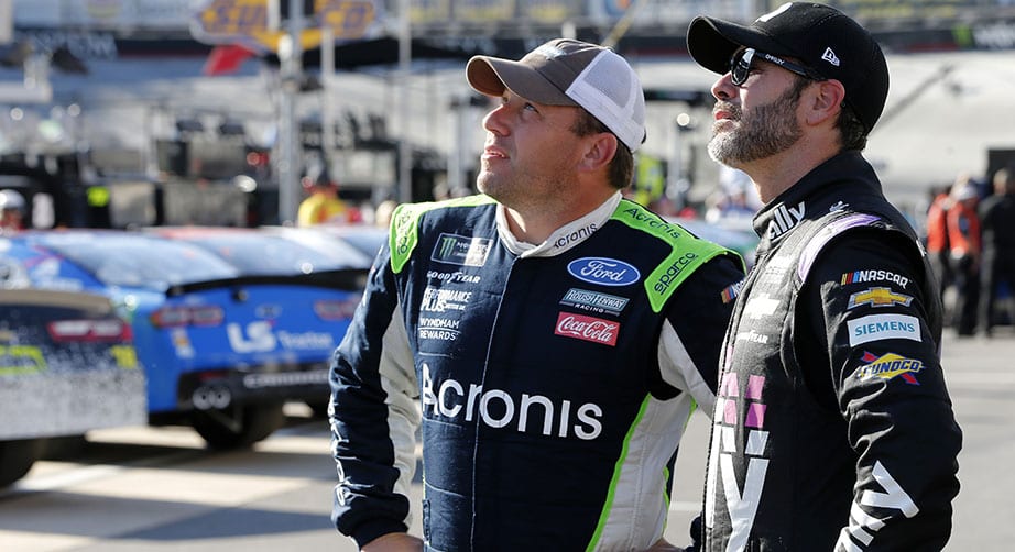 Ryan Newman and Jimmie Johnson