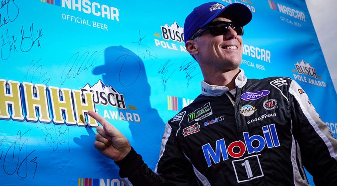 Featured image for Harvick races to Busch Pole Award at Indianapolis