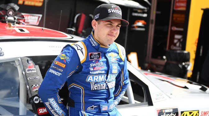 NASCAR Xfinity driver stranded on roadway asks for help getting to track