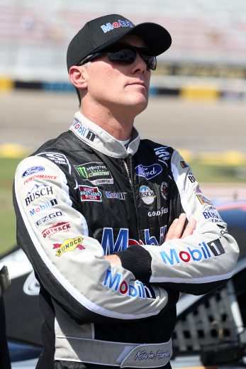 LAS VEGAS, NEVADA - SEPTEMBER 14: Kevin Harvick, driver of the #4 Mobil 1 Ford, stands on the grid during qualifying for the Monster Energy NASCAR Cup Series South Point 400 at Las Vegas Motor Speedway on September 14, 2019 in Las Vegas, Nevada. (Photo by Matt Sullivan/Getty Images) | Getty Images
