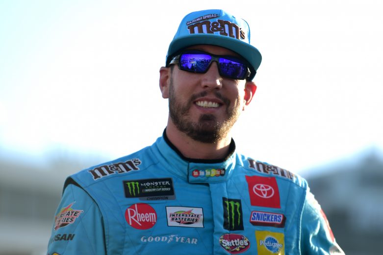 RICHMOND, VIRGINIA - SEPTEMBER 20: Kyle Busch, driver of the #18 M&M's Hazelnut Toyota, stands on the grid during qualifying for the Monster Energy NASCAR Cup Series Federated Auto Parts 400 at Richmond Raceway on September 20, 2019 in Richmond, Virginia. (Photo by Jared C. Tilton/Getty Images) | Getty Images