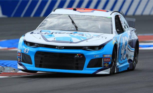 Featured image for Bubba Wallace drives No. 43 Chevrolet Camaro to 24th-place finish at Charlotte Motor Speedway Road Course