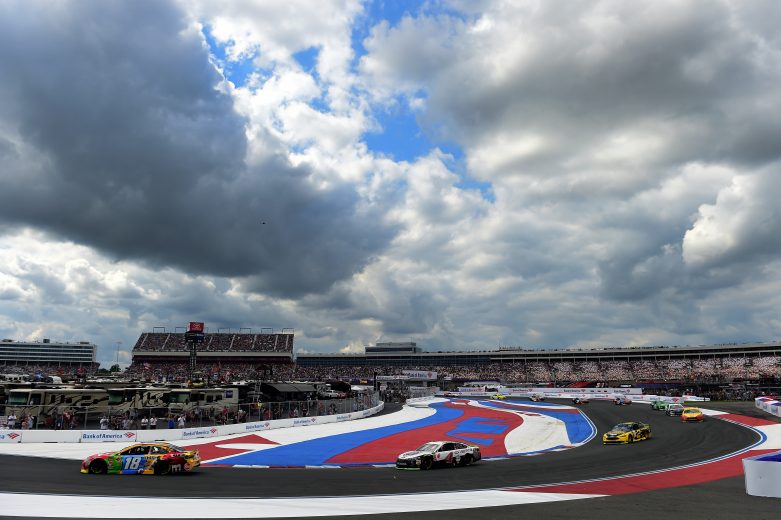 CHARLOTTE, NC - SEPTEMBER 30:  Kyle Busch, driver of the #18 M&M's Toyota, races during the Monster Energy NASCAR Cup Series Bank of America Roval 400 at Charlotte Motor Speedway on September 30, 2018 in Charlotte, North Carolina.  (Photo by Jared C. Tilton/Getty Images) | Getty Images
