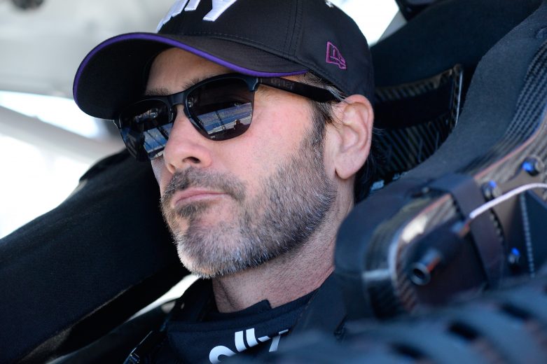 FONTANA, CA - MARCH 15: Jimmie Johnson, driver of the #48 Ally Chevrolet,during qualifying for the Monster Energy NASCAR Cup Series Auto Club 400 at Auto Club Speedway on March 15, 2019 in Fontana, California. (Photo by Robert Laberge/Getty Images) | Getty Images