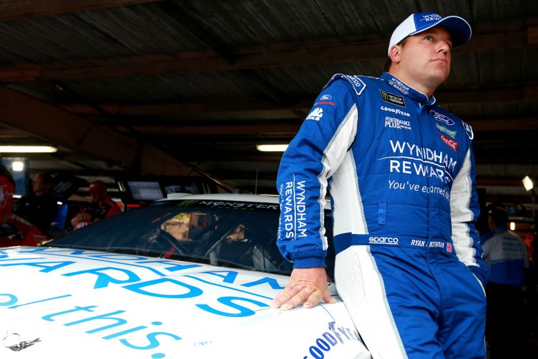 DOVER, DE - MAY 04: Ryan Newman, driver of the #6 Wyndham Rewards Ford, stands in the garage during practice for the Monster Energy NASCAR Cup Series Gander RV 400 at Dover International Speedway on May 4, 2019 in Dover, Delaware. (Photo by Sean Gardner/Getty Images) | Getty Images
