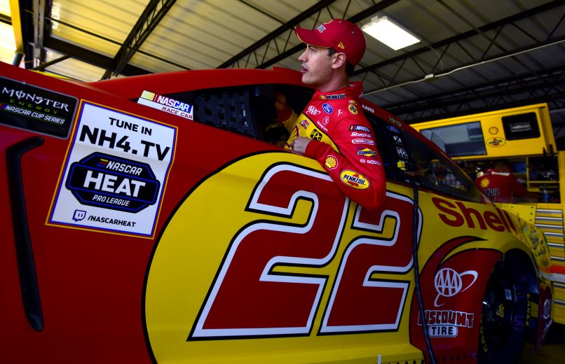 DARLINGTON, SOUTH CAROLINA - AUGUST 30: Joey Logano, driver of the #22 Shell Pennzoil Ford, climbs into his car during practice for the Monster Energy NASCAR Cup Series Bojangles' Southern 500 at Darlington Raceway on August 30, 2019 in Darlington, South Carolina. (Photo by Jared C. Tilton/Getty Images) | Getty Images