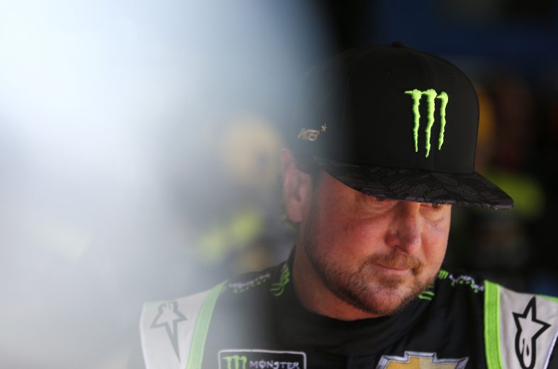 DARLINGTON, SOUTH CAROLINA - AUGUST 30: Kurt Busch, driver of the #1 Chevrolet Accessories Chevrolet, stands in the garage area during practice for the Monster Energy NASCAR Cup Series Bojangles' Southern 500 at Darlington Raceway on August 30, 2019 in Darlington, South Carolina. (Photo by Brian Lawdermilk/Getty Images) | Getty Images