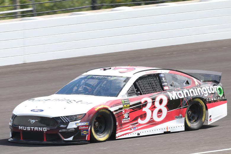 INDIANAPOLIS, INDIANA - SEPTEMBER 07: David Ragan, driver of the #38 Mannington Commercial Ford, drives during practice for the Monster Energy NASCAR Cup Series Big Machine Vodka 400 at Indianapolis Motor Speedway on September 07, 2019 in Indianapolis, Indiana. (Photo by Matt Sullivan/Getty Images) | Getty Images