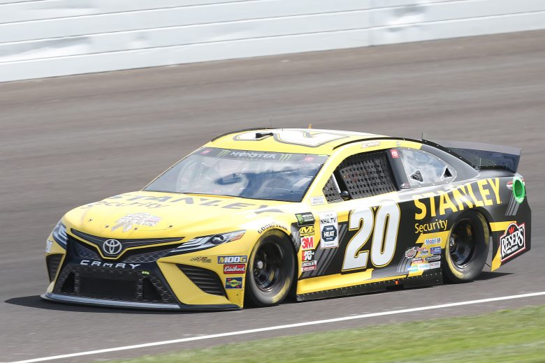 INDIANAPOLIS, INDIANA - SEPTEMBER 07: Erik Jones, driver of the #20 STANLEY Wish For Our Heros Toyota, drives during practice for the Monster Energy NASCAR Cup Series Big Machine Vodka 400 at Indianapolis Motor Speedway on September 07, 2019 in Indianapolis, Indiana. (Photo by Matt Sullivan/Getty Images) | Getty Images
