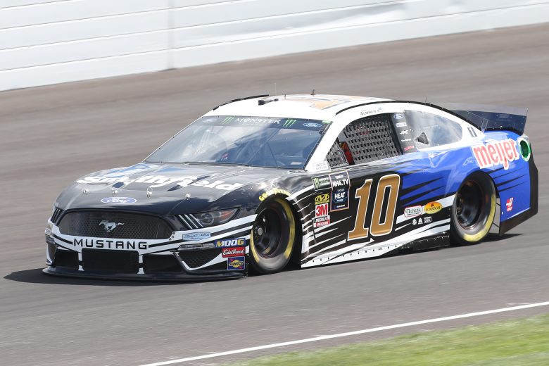 INDIANAPOLIS, INDIANA - SEPTEMBER 07: Aric Almirola, driver of the #10 Smithfield/Meijer Ford, drives during practice for the Monster Energy NASCAR Cup Series Big Machine Vodka 400 at Indianapolis Motor Speedway on September 07, 2019 in Indianapolis, Indiana. (Photo by Matt Sullivan/Getty Images) | Getty Images