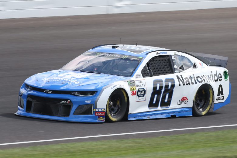 INDIANAPOLIS, INDIANA - SEPTEMBER 07: Alex Bowman, driver of the #88 Nationwide Chevrolet, drives during practice for the Monster Energy NASCAR Cup Series Big Machine Vodka 400 at Indianapolis Motor Speedway on September 07, 2019 in Indianapolis, Indiana. (Photo by Matt Sullivan/Getty Images) | Getty Images