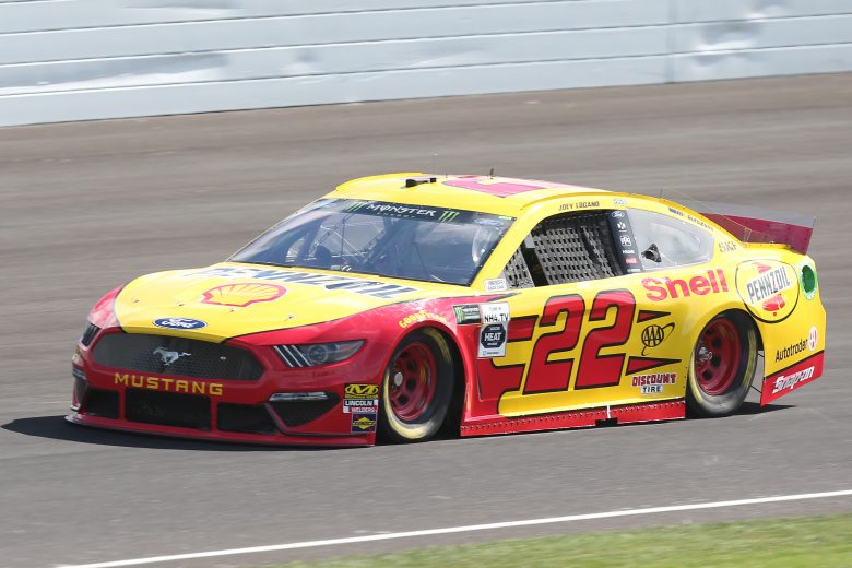 INDIANAPOLIS, INDIANA - SEPTEMBER 07: Joey Logano, driver of the #22 Shell Pennzoil Ford, drives during practice for the Monster Energy NASCAR Cup Series Big Machine Vodka 400 at Indianapolis Motor Speedway on September 07, 2019 in Indianapolis, Indiana. (Photo by Matt Sullivan/Getty Images) | Getty Images
