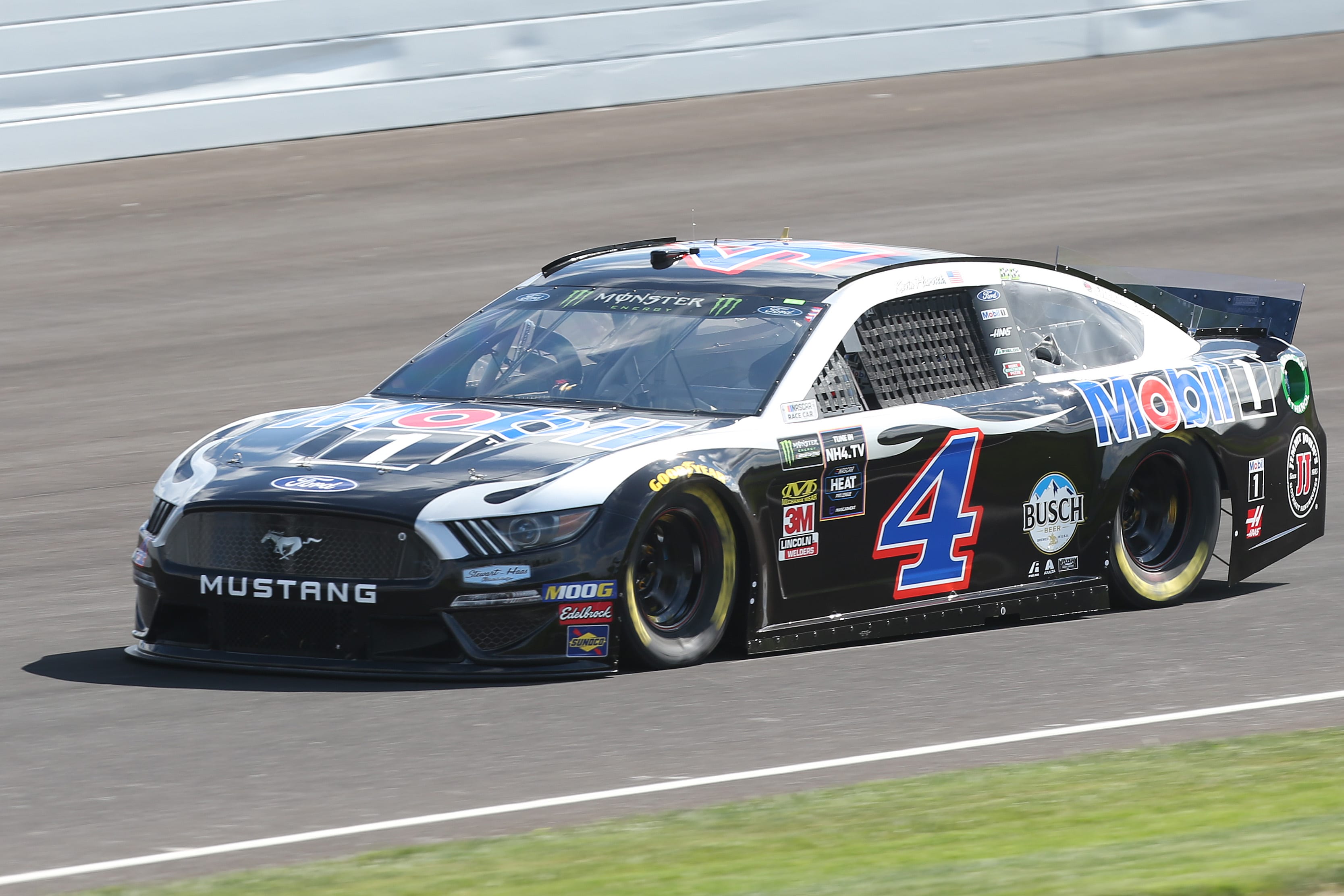 INDIANAPOLIS, INDIANA - SEPTEMBER 07: Kevin Harvick, driver of the #4 Mobil 1 Ford, drives during practice for the Monster Energy NASCAR Cup Series Big Machine Vodka 400 at Indianapolis Motor Speedway on September 07, 2019 in Indianapolis, Indiana. (Photo by Matt Sullivan/Getty Images) | Getty Images