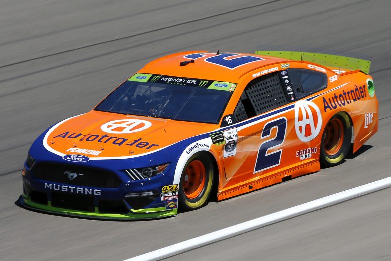 LAS VEGAS, NEVADA - SEPTEMBER 13: Brad Keselowski (P), driver of the #2 Autotrader Ford, drives during practice for the Monster Energy NASCAR Cup Series South Point 400 at Las Vegas Motor Speedway on September 13, 2019 in Las Vegas, Nevada. (Photo by Jonathan Ferrey/Getty Images) | Getty Images