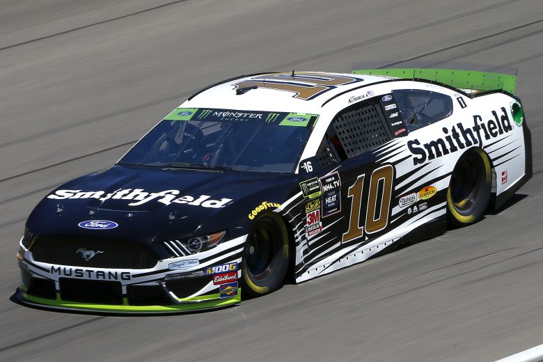 LAS VEGAS, NEVADA - SEPTEMBER 13: Aric Almirola, driver of the #10 Smithfield Ford, drives during practice for the Monster Energy NASCAR Cup Series South Point 400 at Las Vegas Motor Speedway on September 13, 2019 in Las Vegas, Nevada. (Photo by Jonathan Ferrey/Getty Images) | Getty Images