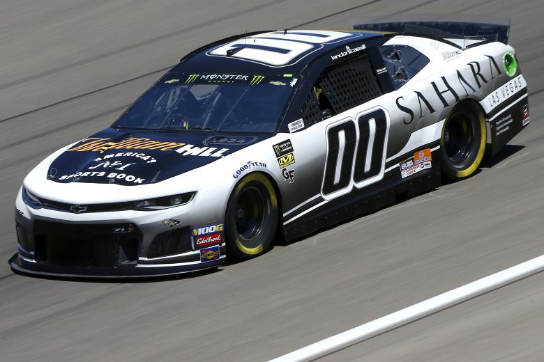 LAS VEGAS, NEVADA - SEPTEMBER 13: Landon Cassill, driver of the #00 William Hill Sports Book Chevrolet, drives during practice for the Monster Energy NASCAR Cup Series South Point 400 at Las Vegas Motor Speedway on September 13, 2019 in Las Vegas, Nevada. (Photo by Jonathan Ferrey/Getty Images) | Getty Images