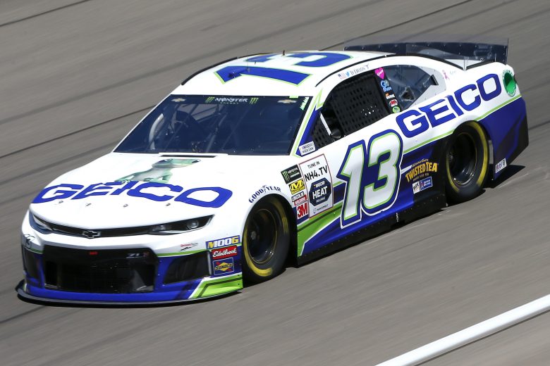 LAS VEGAS, NEVADA - SEPTEMBER 13: Ty Dillon, driver of the #13 GEICO Chevrolet, drives during practice for the Monster Energy NASCAR Cup Series South Point 400 at Las Vegas Motor Speedway on September 13, 2019 in Las Vegas, Nevada. (Photo by Jonathan Ferrey/Getty Images) | Getty Images