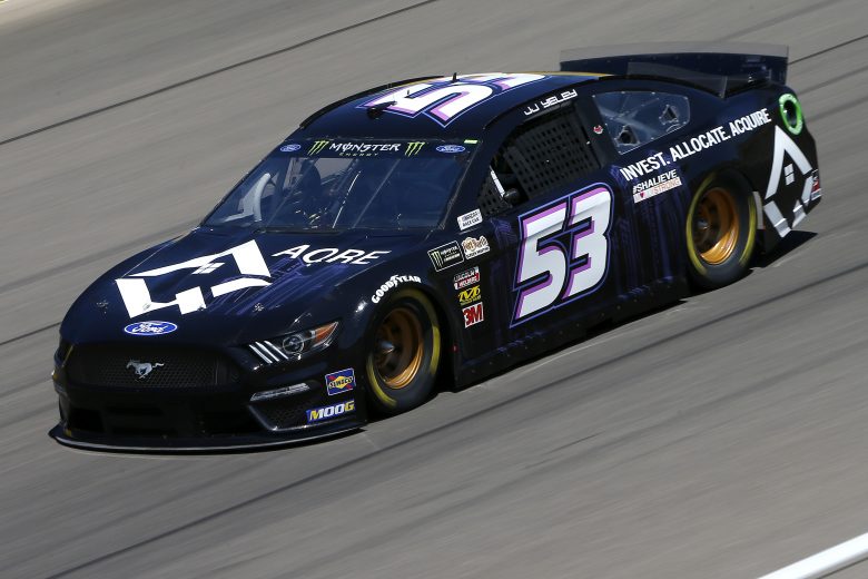 LAS VEGAS, NEVADA - SEPTEMBER 13: JJ Yeley, driver of the #53 AQRE.app Chevrolet, drives during practice for the Monster Energy NASCAR Cup Series South Point 400 at Las Vegas Motor Speedway on September 13, 2019 in Las Vegas, Nevada. (Photo by Jonathan Ferrey/Getty Images) | Getty Images