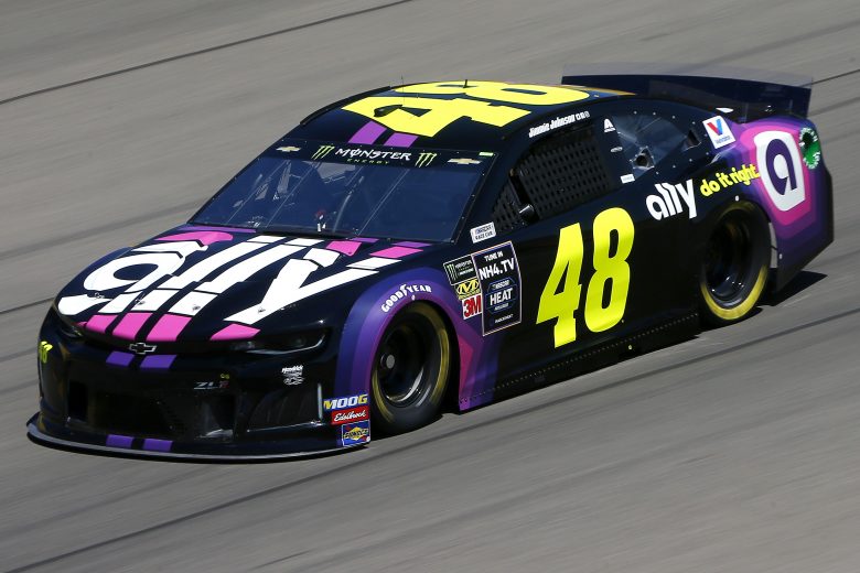 LAS VEGAS, NEVADA - SEPTEMBER 13: Jimmie Johnson, driver of the #48 Ally Chevrolet, drives during practice for the Monster Energy NASCAR Cup Series South Point 400 at Las Vegas Motor Speedway on September 13, 2019 in Las Vegas, Nevada. (Photo by Jonathan Ferrey/Getty Images) | Getty Images