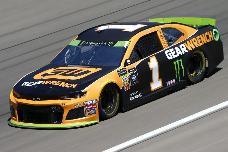 LAS VEGAS, NEVADA - SEPTEMBER 13: Kurt Busch, driver of the #1 GEARWRENCH Chevrolet, drives during practice for the Monster Energy NASCAR Cup Series South Point 400 at Las Vegas Motor Speedway on September 13, 2019 in Las Vegas, Nevada. (Photo by Jonathan Ferrey/Getty Images) | Getty Images