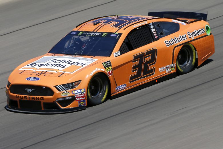 LAS VEGAS, NEVADA - SEPTEMBER 13: Corey LaJoie, driver of the #32 Schluter Systems Ford, drives during practice for the Monster Energy NASCAR Cup Series South Point 400 at Las Vegas Motor Speedway on September 13, 2019 in Las Vegas, Nevada. (Photo by Jonathan Ferrey/Getty Images) | Getty Images