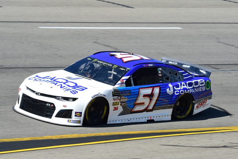 RICHMOND, VIRGINIA - SEPTEMBER 20: Austin Theriault, driver of the #51 Jacob Companies Chevrolet, practices for the Monster Energy NASCAR Cup Series Federated Auto Parts 400 at Richmond Raceway on September 20, 2019 in Richmond, Virginia. (Photo by Jared C. Tilton/Getty Images) | Getty Images
