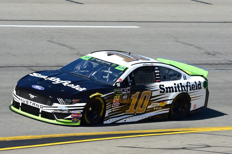 RICHMOND, VIRGINIA - SEPTEMBER 20: Aric Almirola, driver of the #10 Smithfield Ford, practices for the Monster Energy NASCAR Cup Series Federated Auto Parts 400 at Richmond Raceway on September 20, 2019 in Richmond, Virginia. (Photo by Jared C. Tilton/Getty Images) | Getty Images