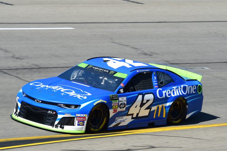 RICHMOND, VIRGINIA - SEPTEMBER 20: Kyle Larson, driver of the #42 Credit One Bank Chevrolet, practices for the Monster Energy NASCAR Cup Series Federated Auto Parts 400 at Richmond Raceway on September 20, 2019 in Richmond, Virginia. (Photo by Jared C. Tilton/Getty Images) | Getty Images