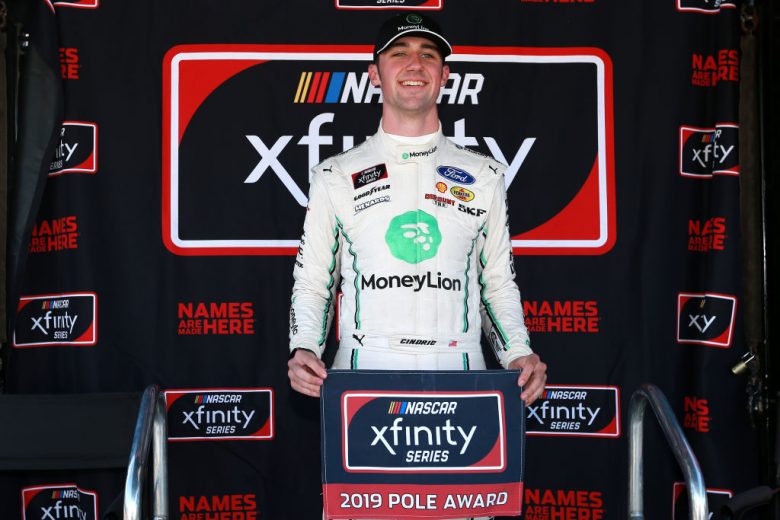 RICHMOND, VIRGINIA - SEPTEMBER 20: Austin Cindric, driver of the #22 MoneyLion Ford, poses for a photo after winning the the pole award during qualifying for the NASCAR Xfinity Series GoBowling 250 at Richmond Raceway on September 20, 2019 in Richmond, Virginia. (Photo by Sean Gardner/Getty Images) | Getty Images