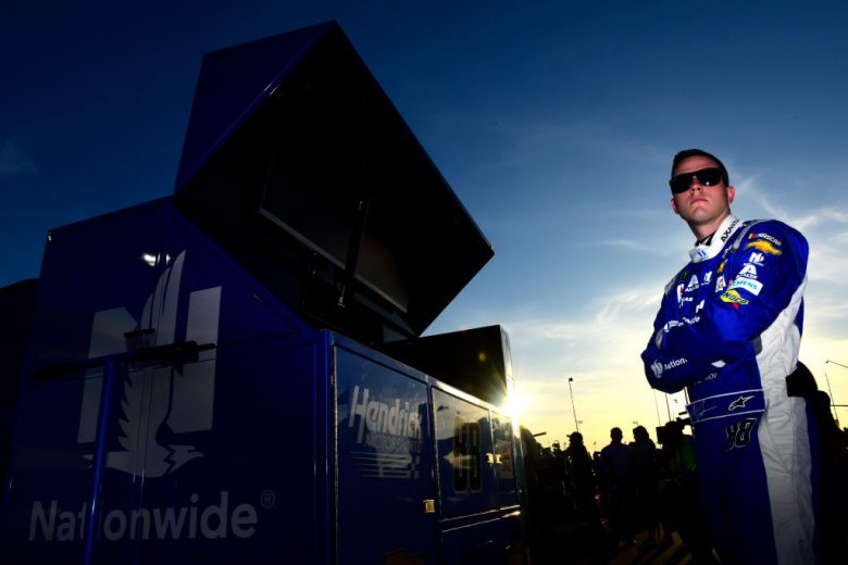 RICHMOND, VIRGINIA - SEPTEMBER 20: Alex Bowman, driver of the #88 Nationwide Chevrolet, stands on the grid during qualifying for the Monster Energy NASCAR Cup Series Federated Auto Parts 400 at Richmond Raceway on September 20, 2019 in Richmond, Virginia. (Photo by Jared C. Tilton/Getty Images) | Getty Images
