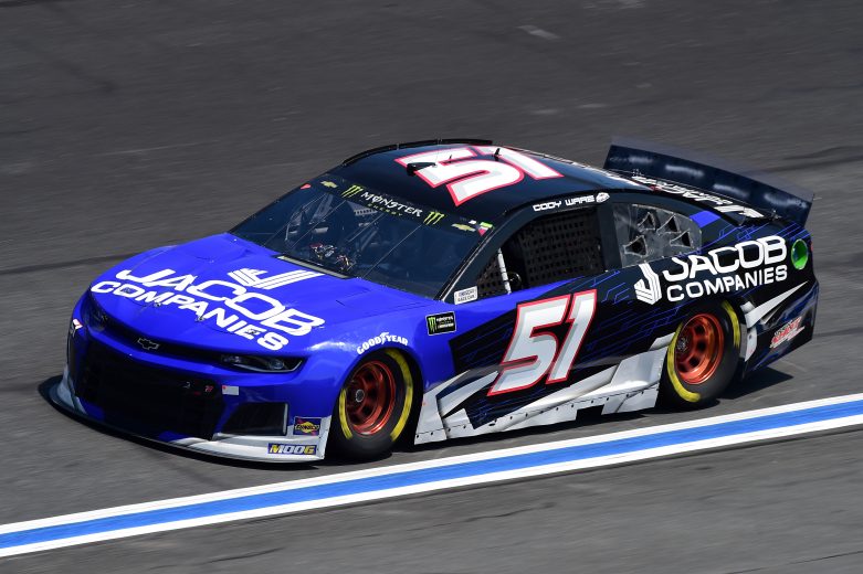 CHARLOTTE, NORTH CAROLINA - SEPTEMBER 27: Cody Ware, driver of the #51 Jacob Companies Chevrolet, practices for the Monster Energy NASCAR Cup Series Bank of America ROVAL 400 at Charlotte Motor Speedway on September 27, 2019 in Charlotte, North Carolina. (Photo by Jared C. Tilton/Getty Images) | Getty Images