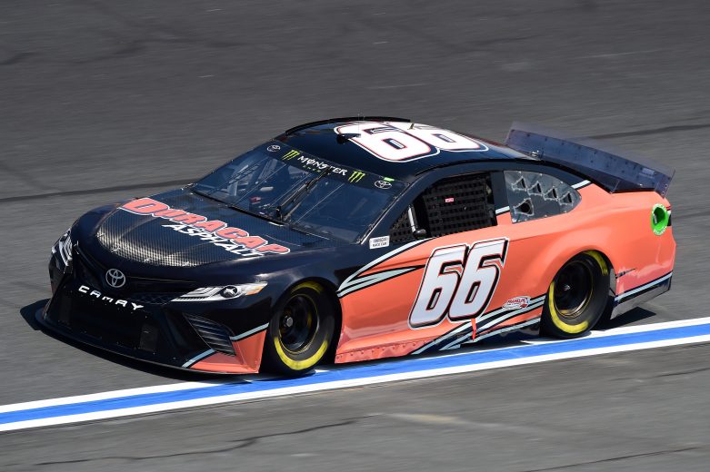 CHARLOTTE, NORTH CAROLINA - SEPTEMBER 27: Timmy Hill, driver of the #66 Duracap Asphalt Toyota, practices for the Monster Energy NASCAR Cup Series Bank of America ROVAL 400 at Charlotte Motor Speedway on September 27, 2019 in Charlotte, North Carolina. (Photo by Jared C. Tilton/Getty Images) | Getty Images