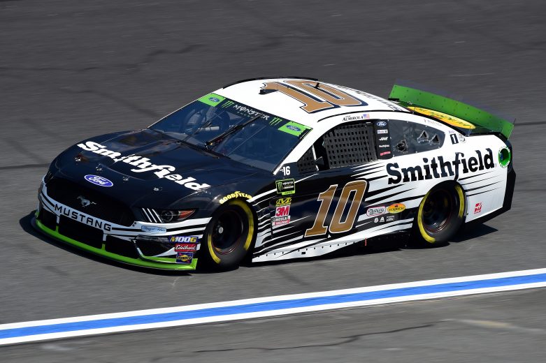 CHARLOTTE, NORTH CAROLINA - SEPTEMBER 27: Aric Almirola, driver of the #10 Smithfield Ford, practices for the Monster Energy NASCAR Cup Series Bank of America ROVAL 400 at Charlotte Motor Speedway on September 27, 2019 in Charlotte, North Carolina. (Photo by Jared C. Tilton/Getty Images) | Getty Images